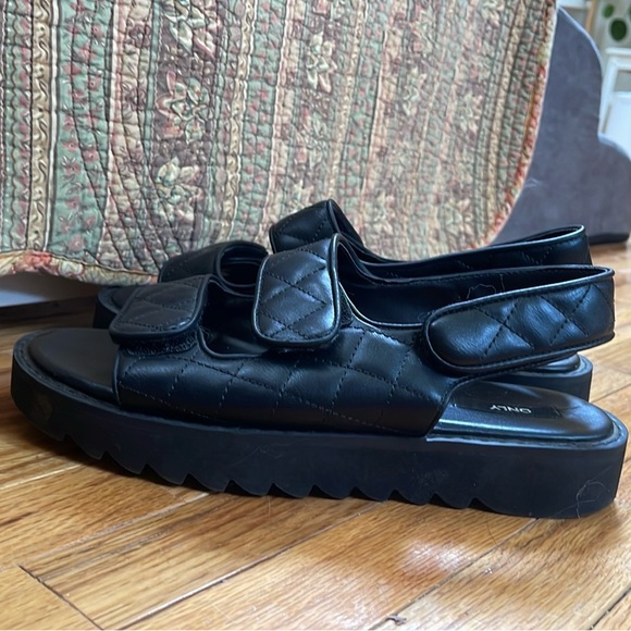 Sling back Black Sandals by Only - Picture 4 of 4